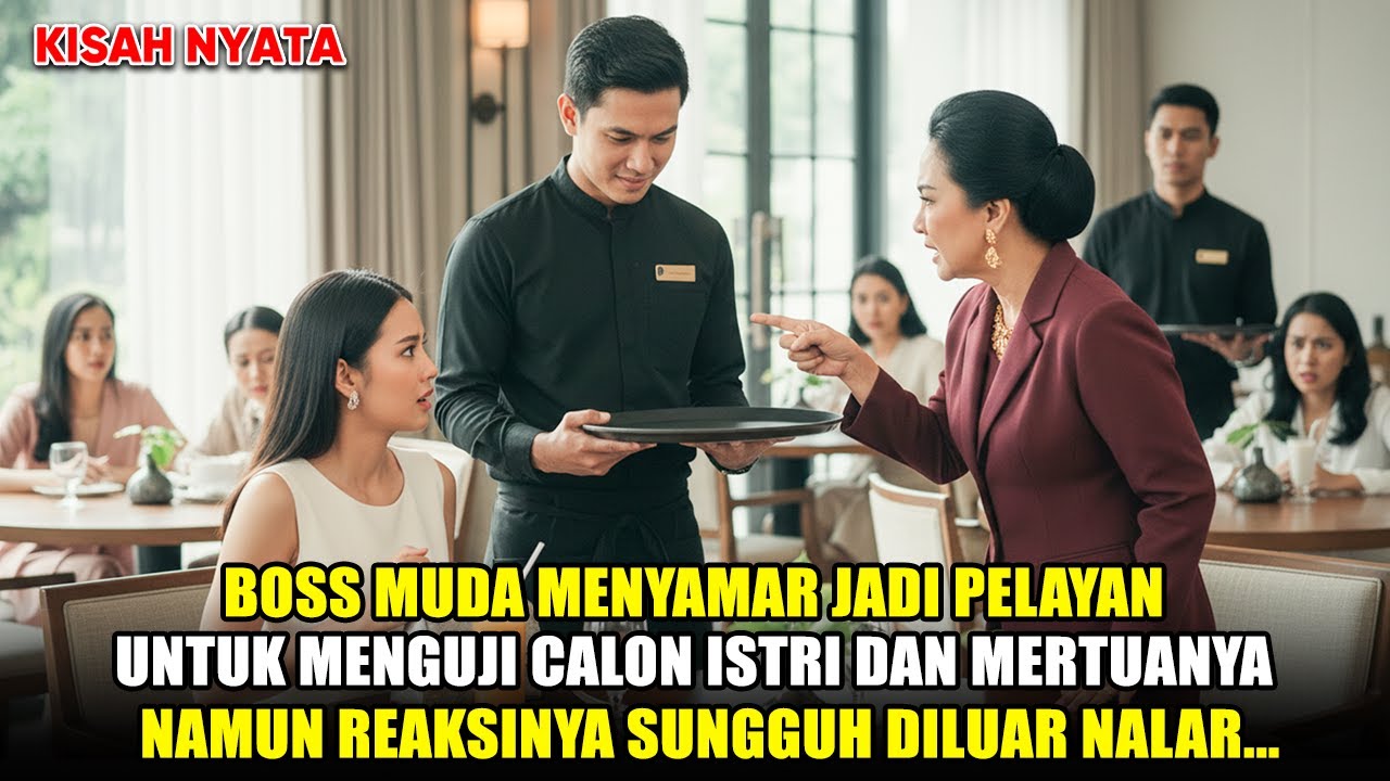 BOSS MUDA NYAMAR JADI PELAYAN UNTUK MENGUJI CALON ISTRI DAN IBU MERTUA - TAPI MALAH DI HINA MISKIN