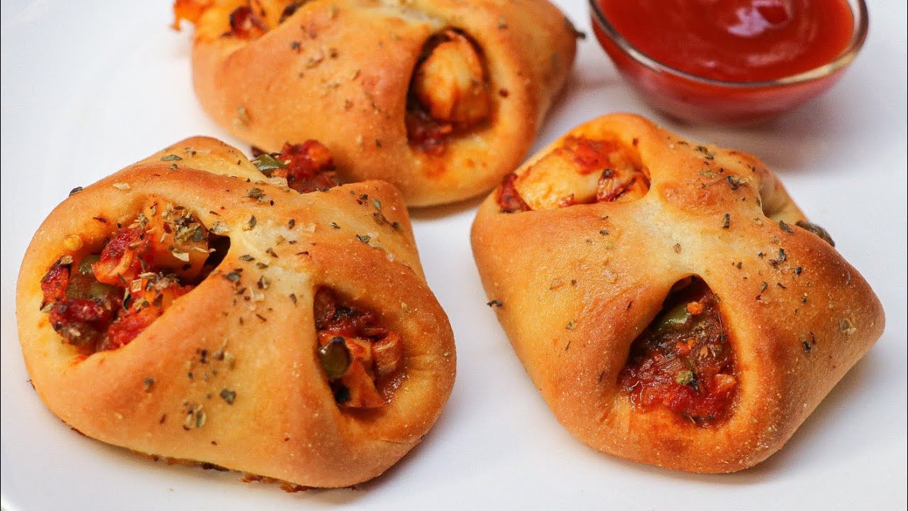 No Yeast, No Cheese, No Oven Domino's style 🥰Veg Zingy Parcel🥰 Paneer Parcel Recipe, Super Spongy