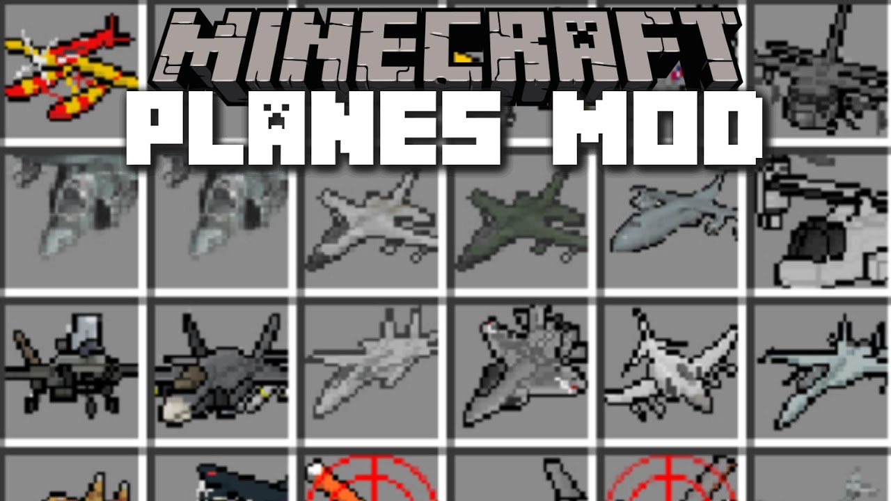 Minecraft PLANE MOD / FLY HELICOPTER, PLANE & TANK!! Minecraft