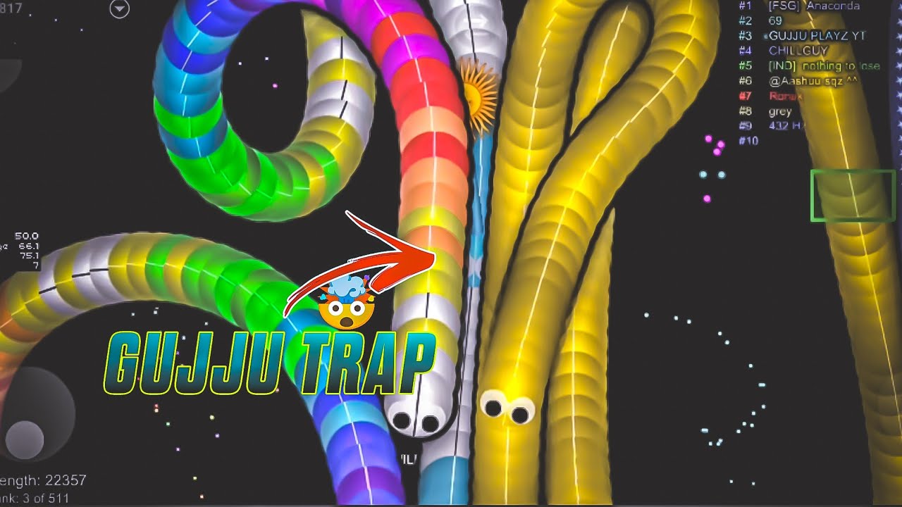[SLITHER.IO]   Best squeeze in pro level game play 🔥 @IGLGUJJUPLAYZ @slither.ioofficial7002