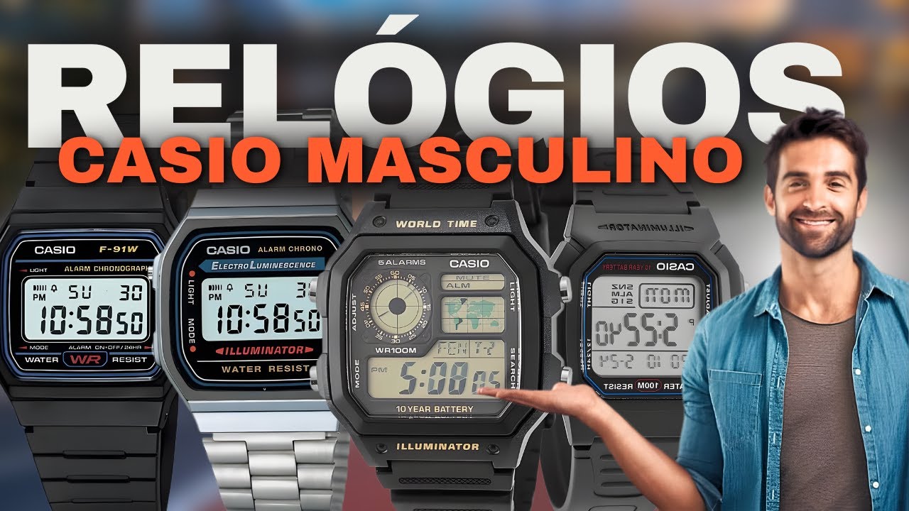 Relógio Casio Masculino: Os 4 Melhores Modelos BARATOS e Originais