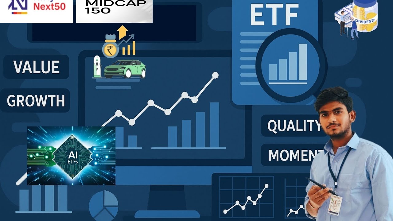 Top 5 Best ETFs for Long Term Investment🔥| Nifty Next 50, IT, Midcap, Smallcap & EV 