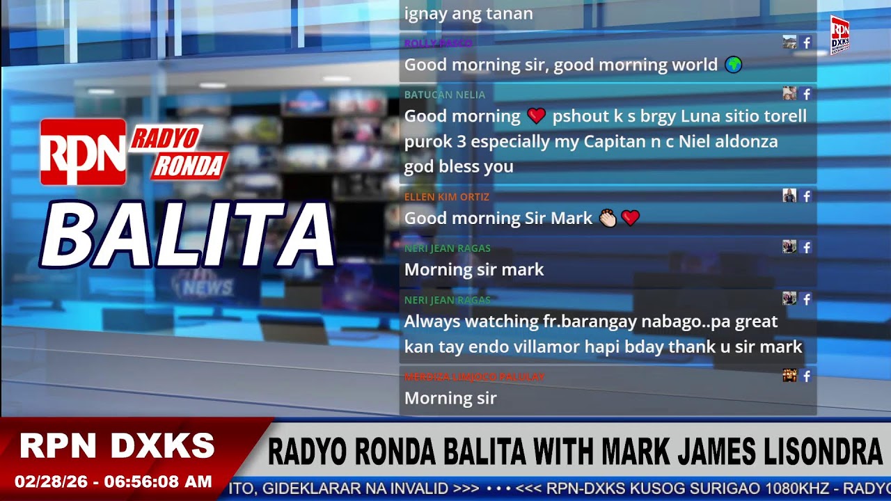 RADYO RONDA BALITA with Mark Lisondra | FEBRUARY 28, 2026