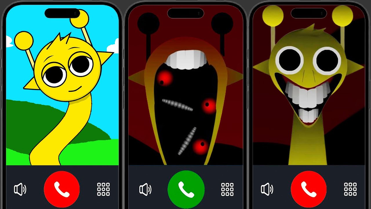 Incredibox Sprunki Talk on Phone With Everyone and Scaring Them! Be Careful!