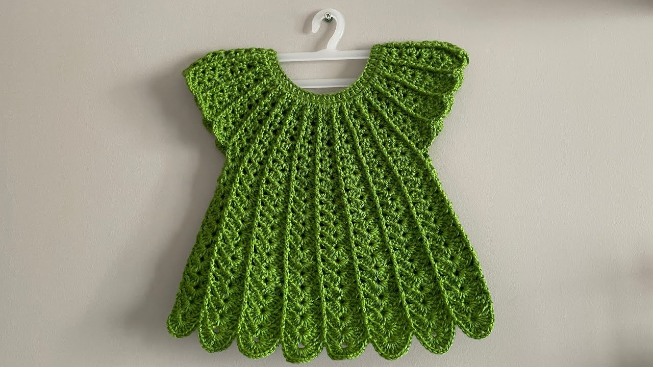 Princess Baby Dress Crochet ! How to Crochet an Easy Baby Dress