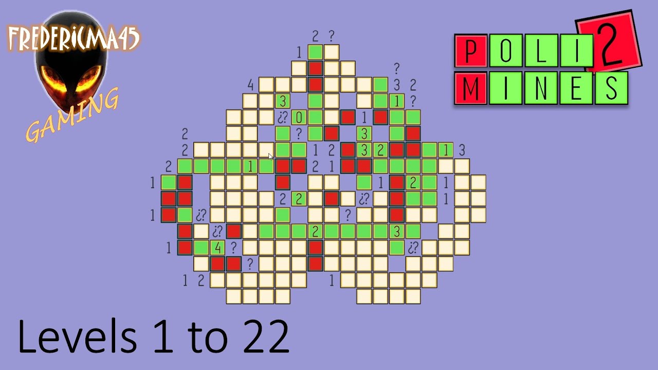POLIMINES 2 Levels 1 to 22 (Minimal Puzzle Game)
