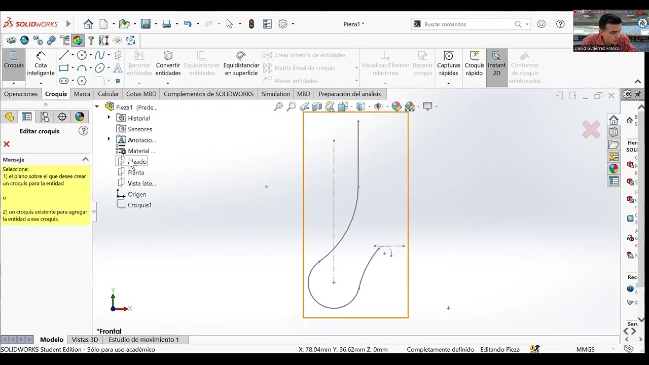 &iquest; C&oacute;mo generar un gancho de gr&uacute;a en SOLIDWORKS?