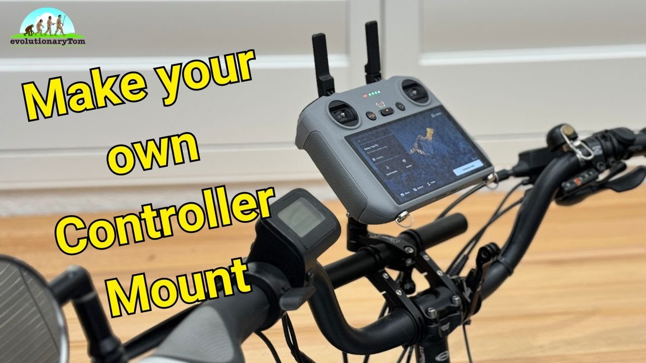 Easy Bike and Drone Combo: Mounting DJI RC2 Controller on Handlebars