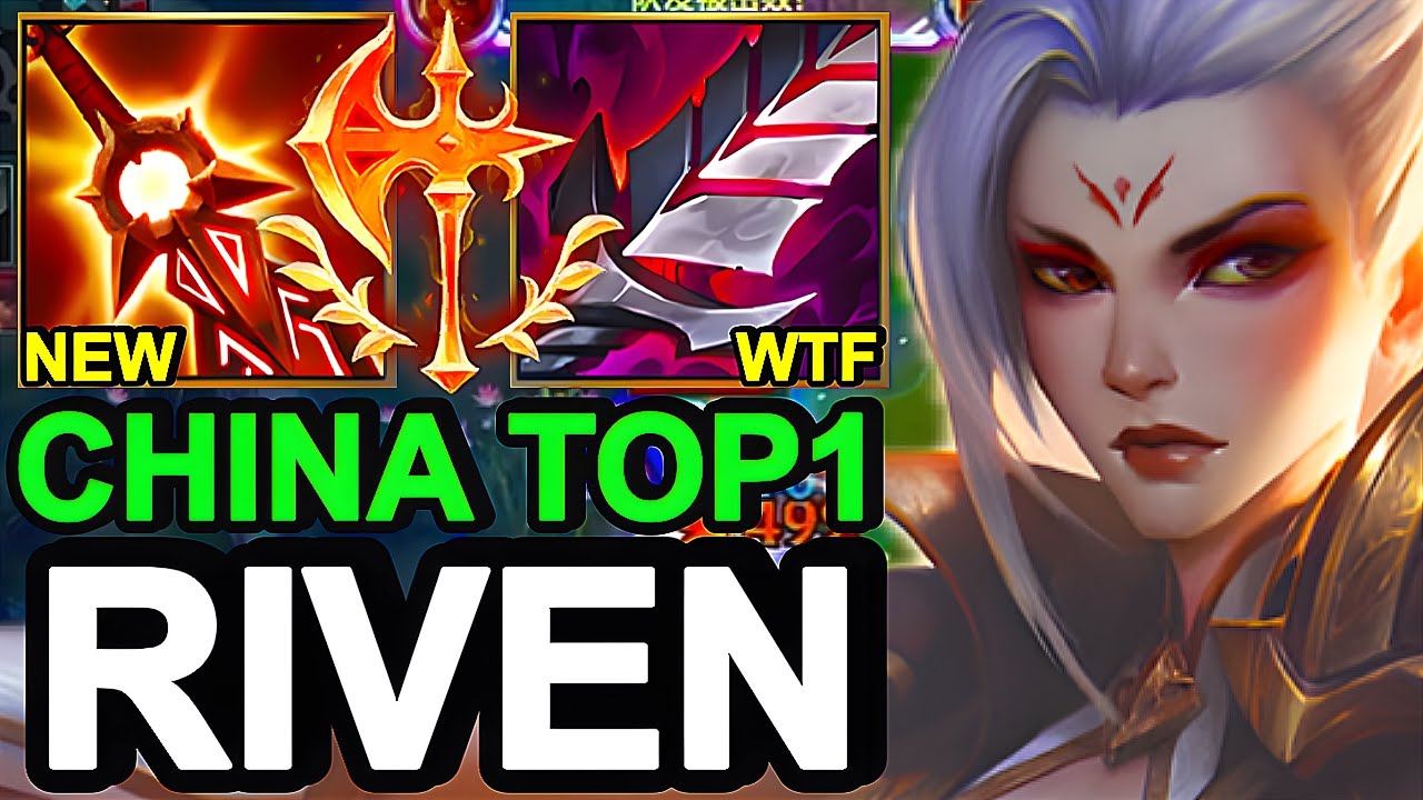 Wild Rift China Top1 Riven Jungle - Top1 OP Critical Riven Build Runes - Sovereign Rank Gameplay