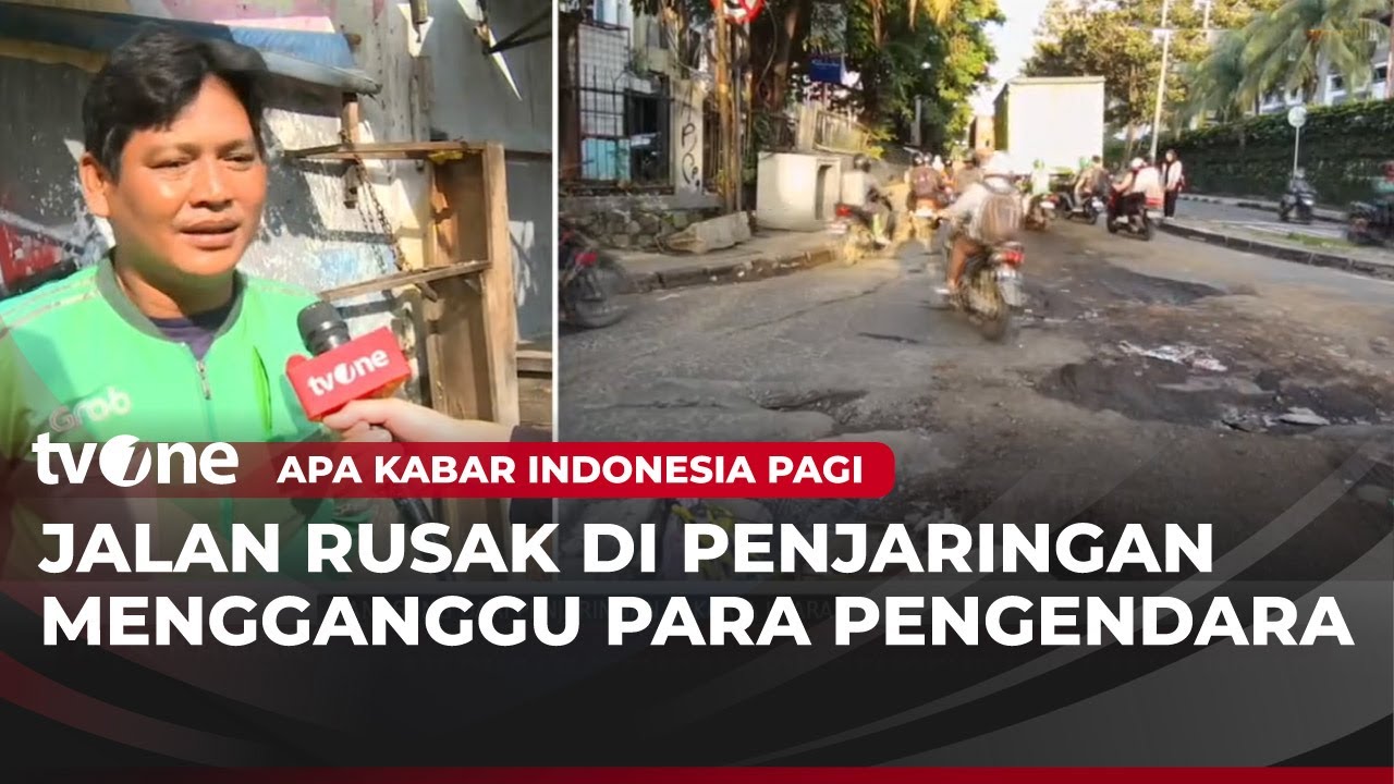 Jalan Rusak di Penjaringan Ganggu Pengendara Lalu Lintas | AKIP tvOne