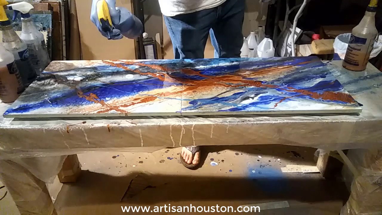 Resin and Acrylic Pour - Start to Finish