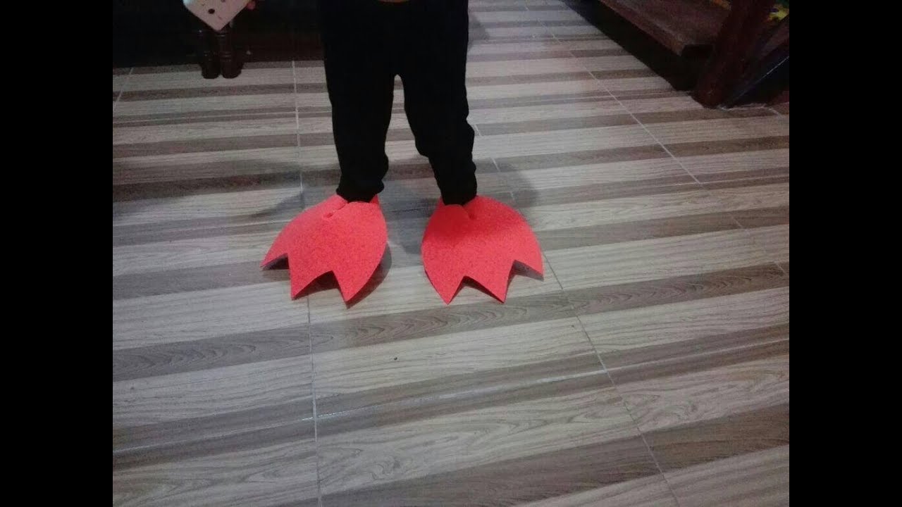 como hacer patas de pollo en fomi ✄