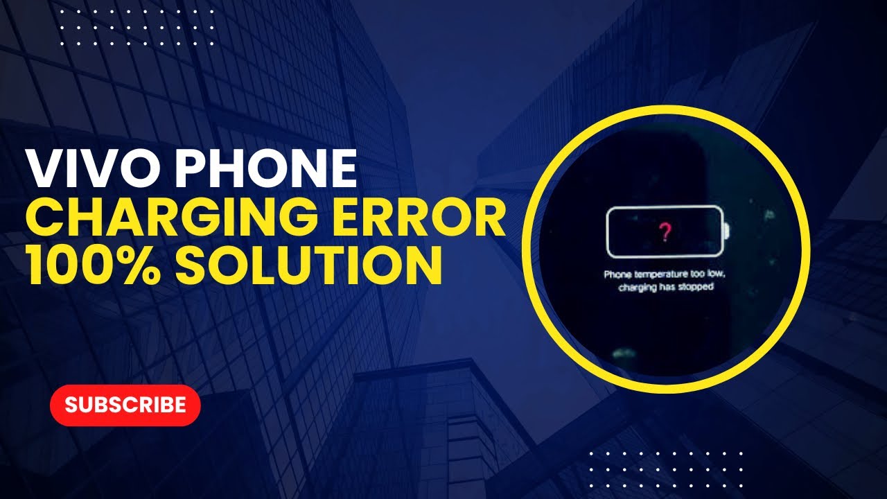 Vivo Phone Charging Error ⚡ 100% Working Solution | SMZ Institute 