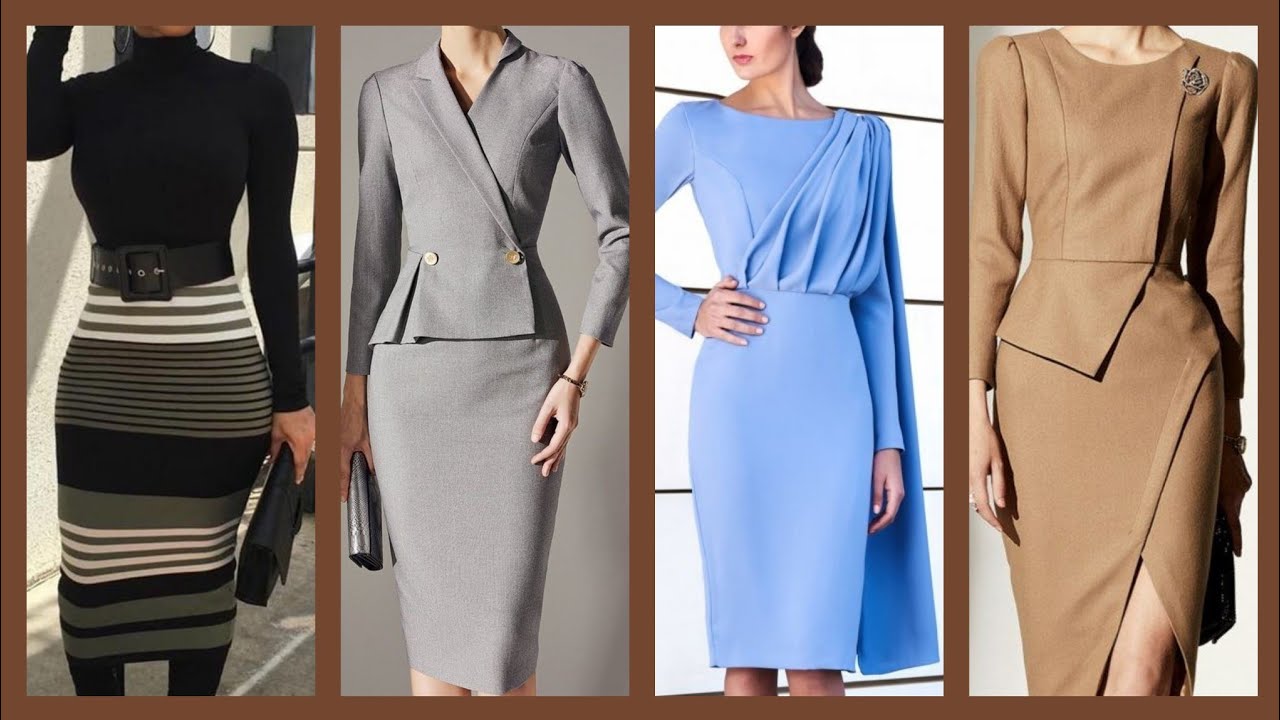 full sleeves bodycon dress casual daily to wear office wear professional business  dress collection