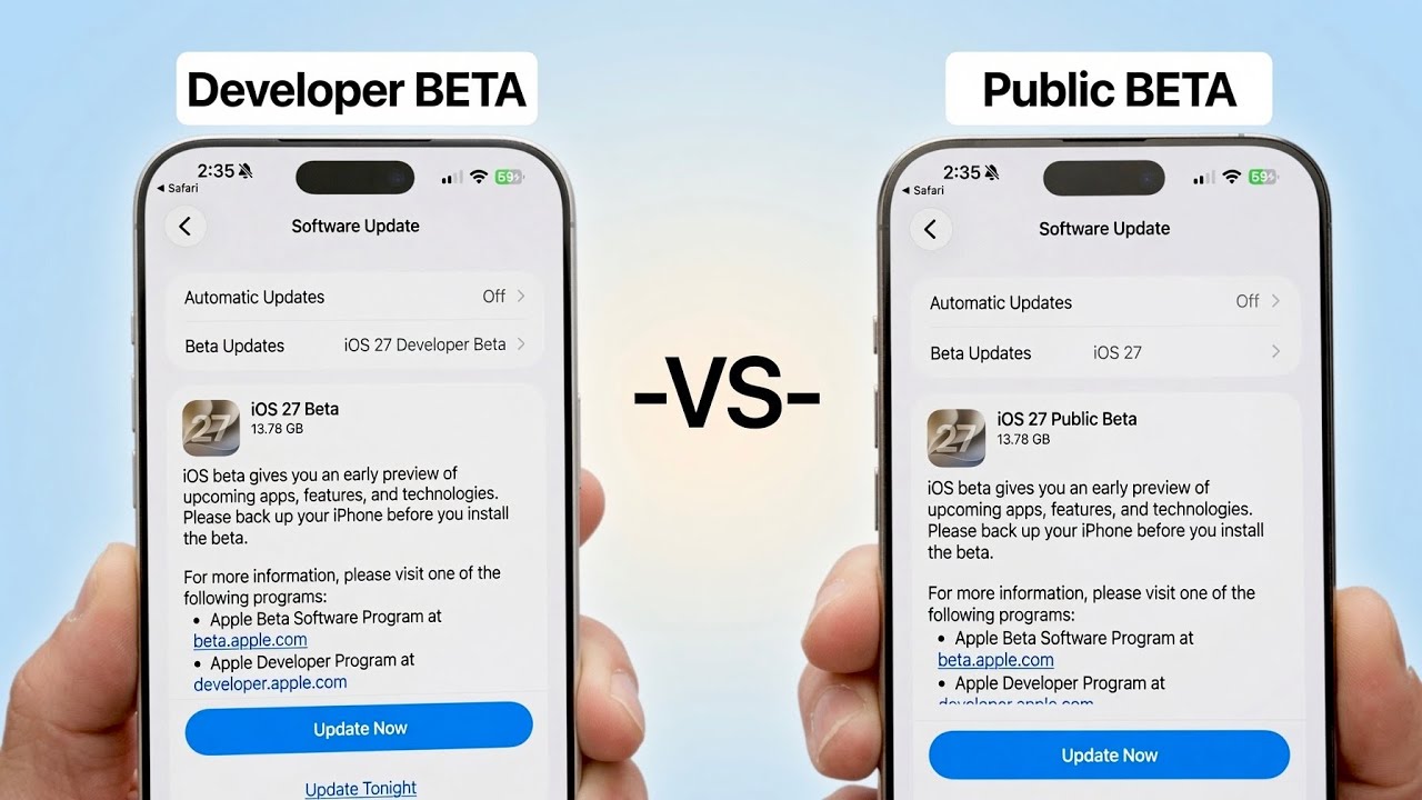 iOS 27 (Public Beta) vs iOS 27 (Developer Beta) - Everything you Need to know!