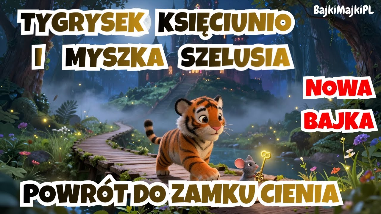 🐅,,Tygrysek Księciunio i Myszka Szelusia''  część 2🐭⭐ Bajka dla dzieci z morałem⭐ BajkiMajkiPL⭐