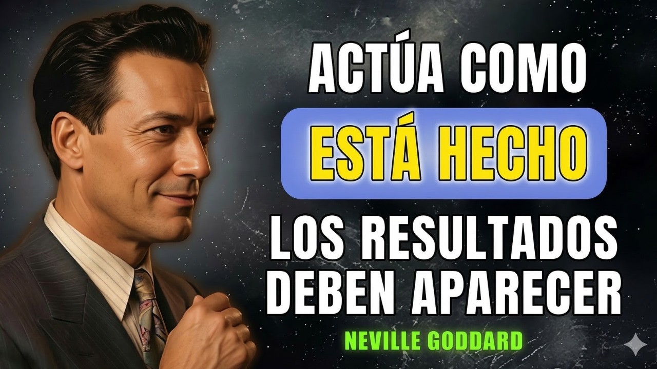ACTÚA COMO SI YA ESTUVIERA HECHO — LOS RESULTADOS TIENEN QUE APARECER | NEVILLE GODDARD