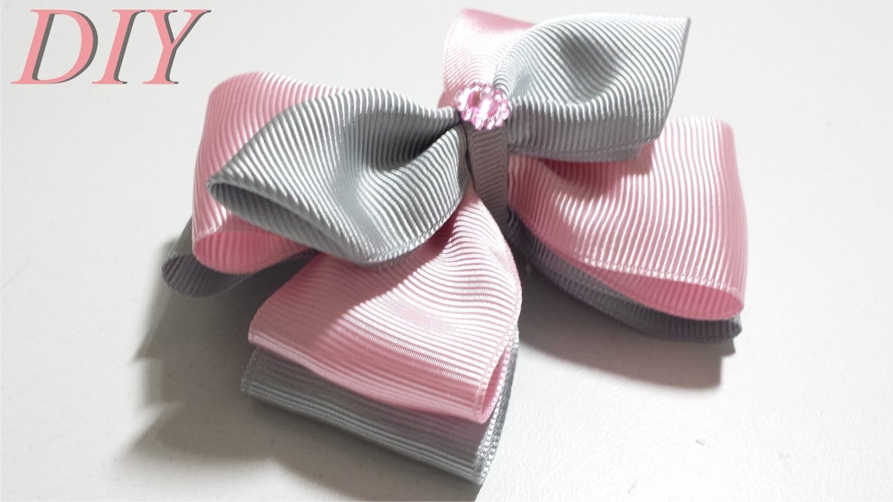 Como Hacer Lazos 🎀 DIY #70 Lazo en Cinta Gros Tutorial