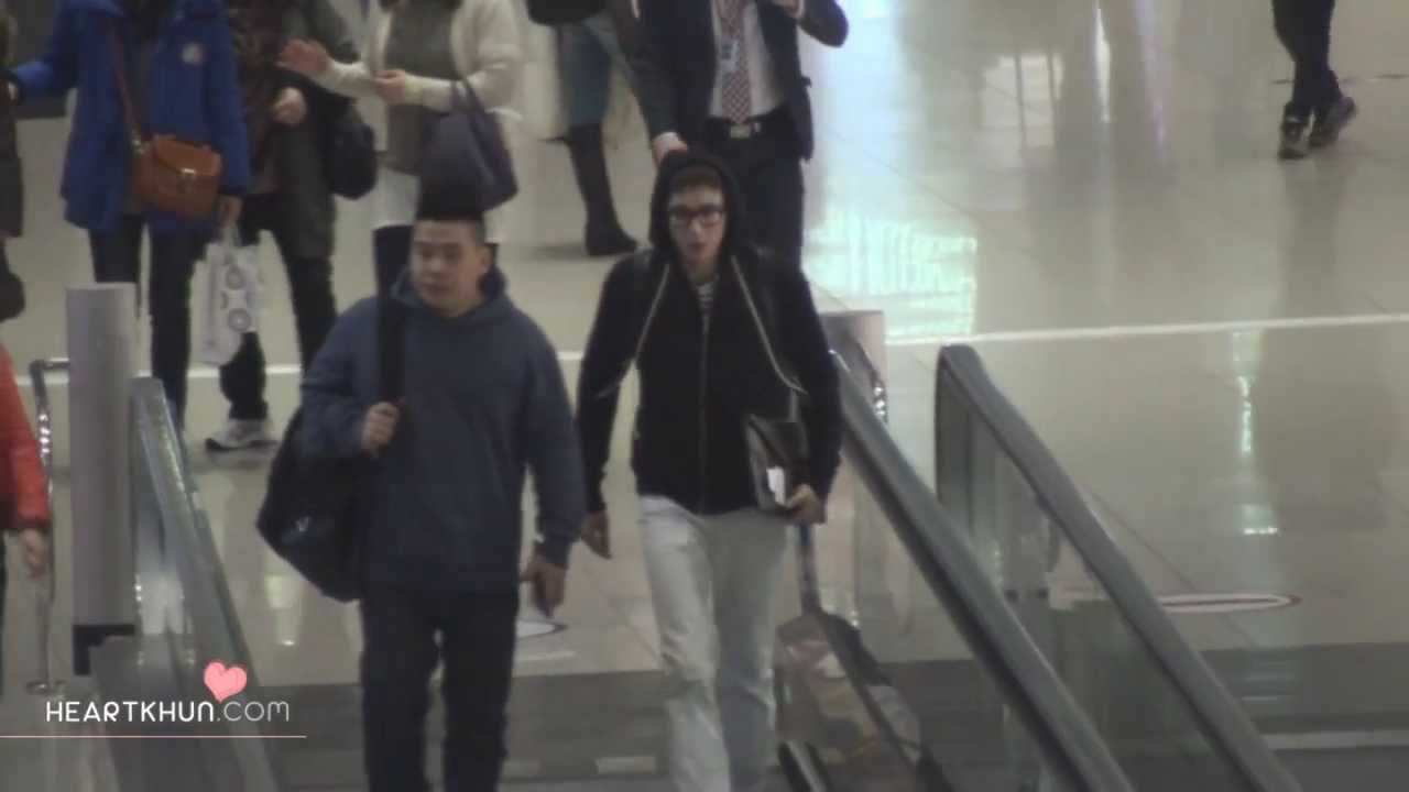 [닉쿤직캠] 20140214-ICN airport to Bangkok Nichkhun fancam