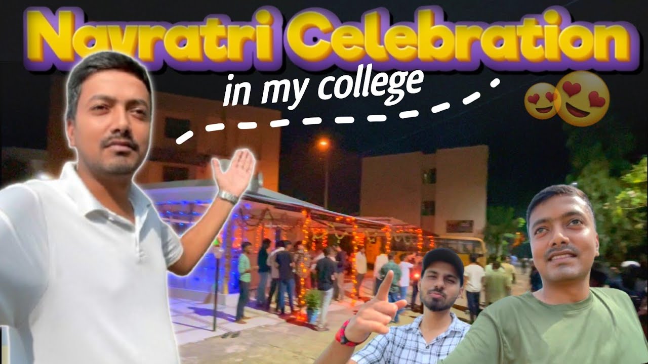 Navratri Celebration in My College 😍 | Hostel Life🎉| REC AMBEDKAR NAGAR 
