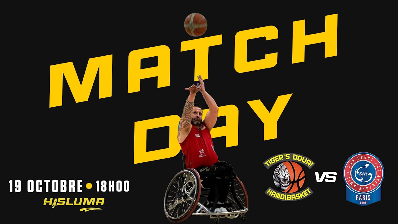 Handibasket: Tigers Douai vs CAPSAA Paris