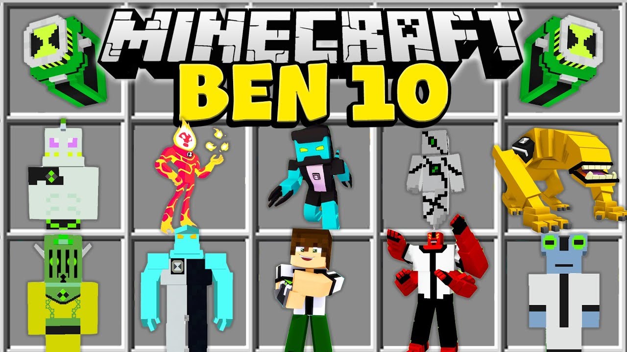 Minecraft BEN 10 MOD | CANNONBOLT, WILDMUTT, RIPJAWS, THE OMNITRIX и многое другое!!