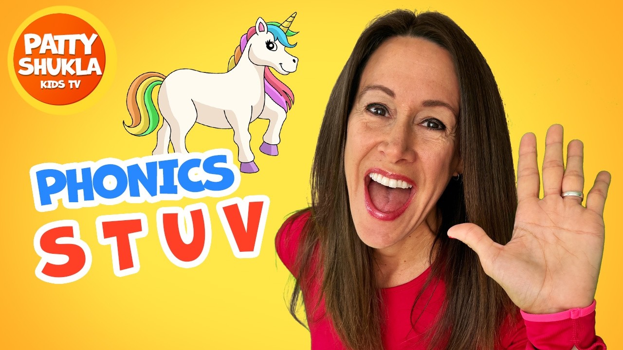Learn Phonics Song for Children Letters S T U V |Sign Language for Kids | Patty Shukla Learn Reading