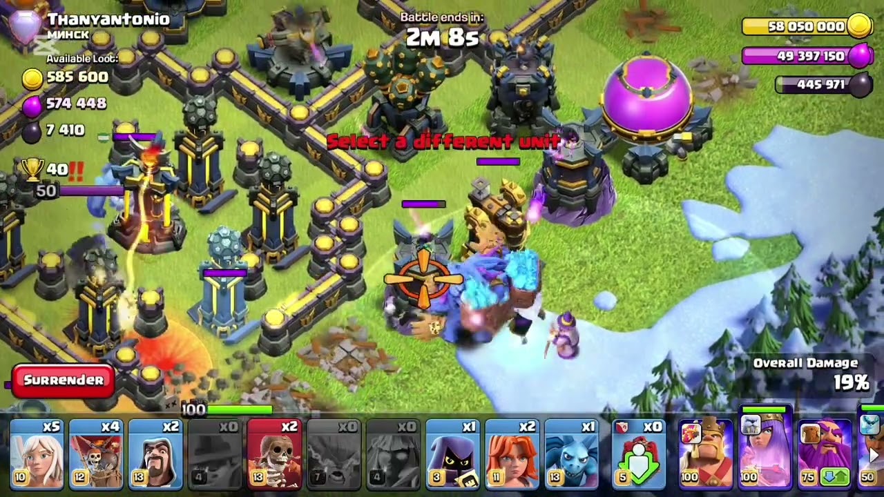 5700/5800 Legend League attacks with super yeti smash | #clashofclans 