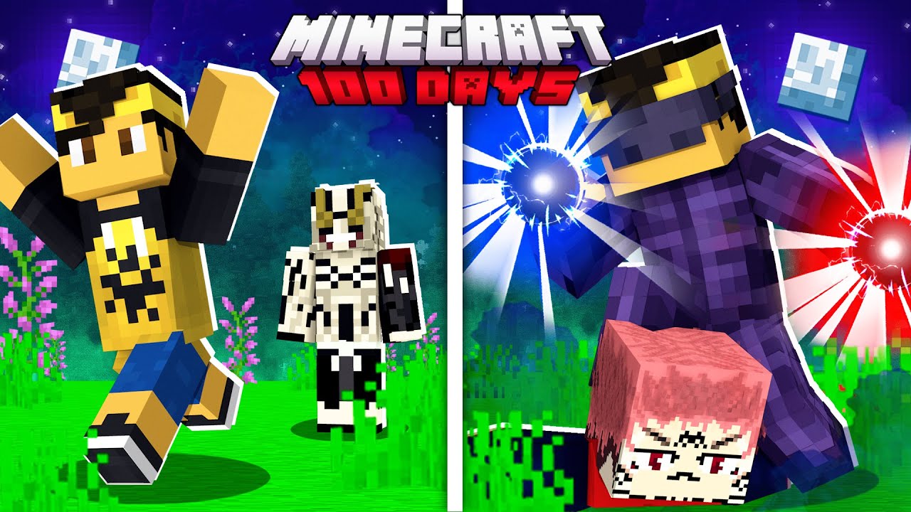 SOBREVIVI 100 DIAS no JUJUTSU NO KAISEN HARDCORE no Minecraft - O FILME