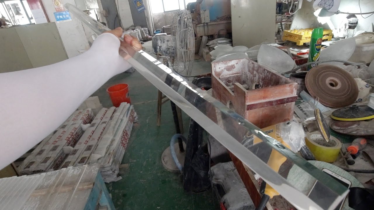 How to make 1.1 meters crystal prisms for crystal chandelier