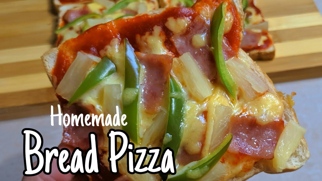 Homemade Bread Pizza / Crunchy and Tasty
