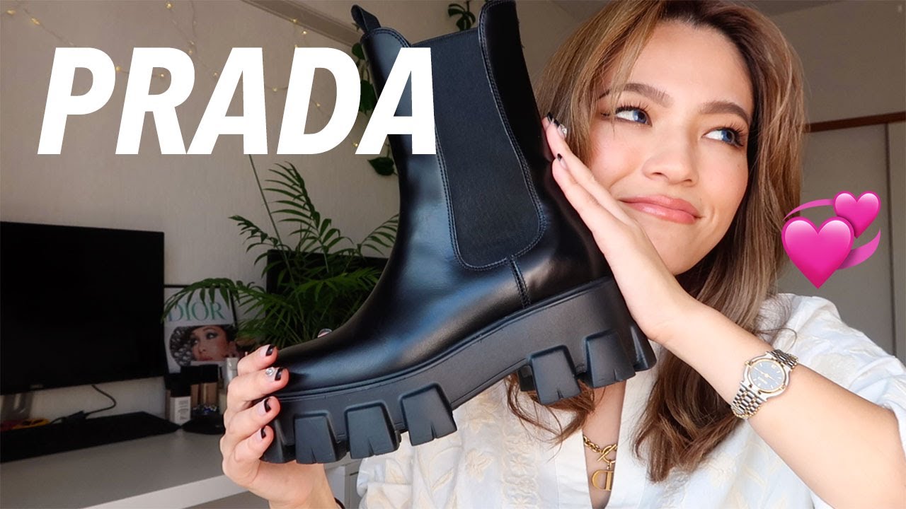 開封・レビュー！PRADAのサイドゴアブーツ💕 PRADA / Monolith leather boots