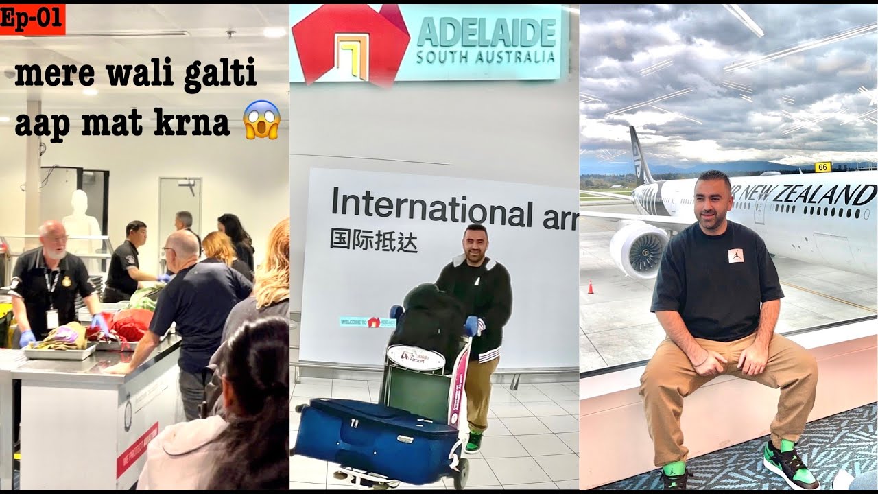 international Trip Canada to Australia | Tagdi checking at immigration  ADELAIDE Airport
