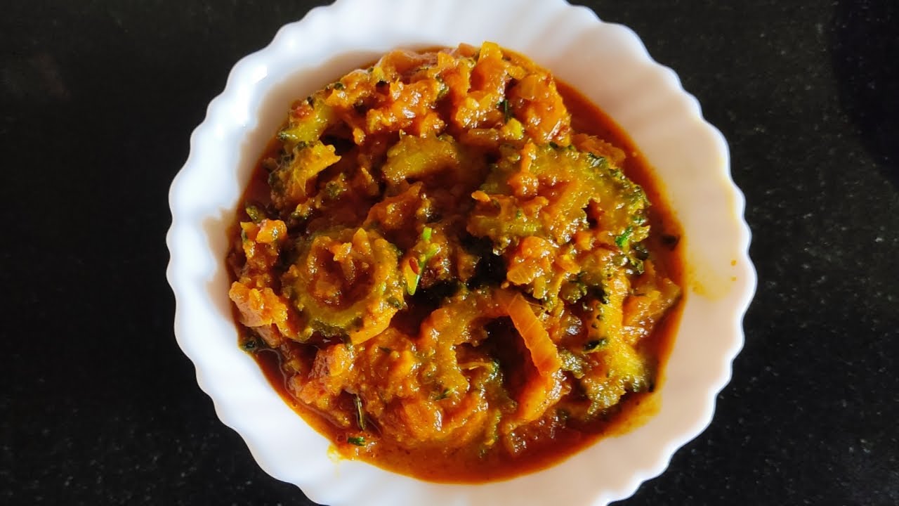 Bitter Gourd Recipe / Pavakkai Kootu / Karela Ka Sabzi / Pavakka Recipe /Sweet And Sour Bitter Gourd