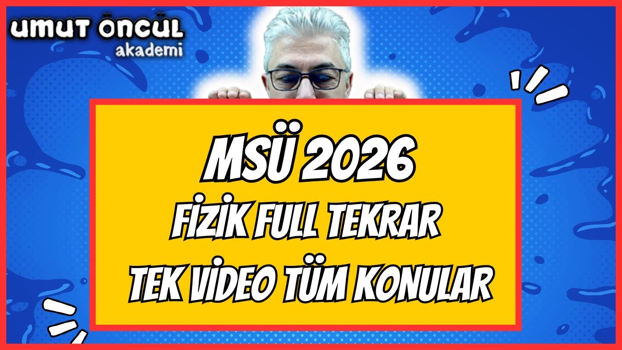 MSÜ 2026 | Fizik Full Tekrar | Tek Video Tüm Konular | +PDF
