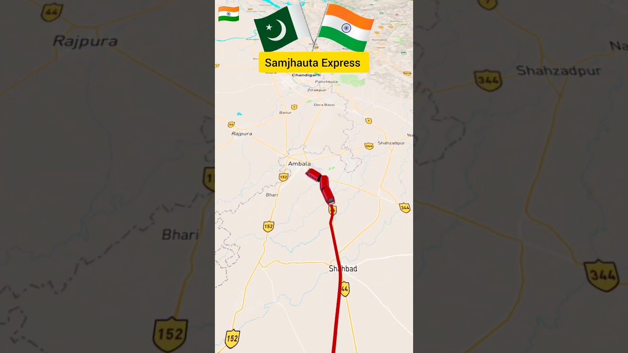 India - Pakistan Train Samjhauta Express #railwayexpress #train #travel #icfexpress