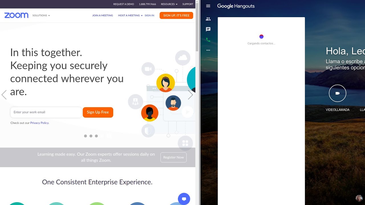 Zoom, Hangouts y otras plataformas de videollamadas para concursos matemáticos
