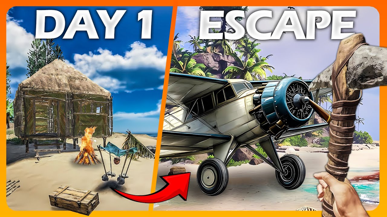 From DAY 1 to ESCAPING the Most AMAZING Island Survival Game