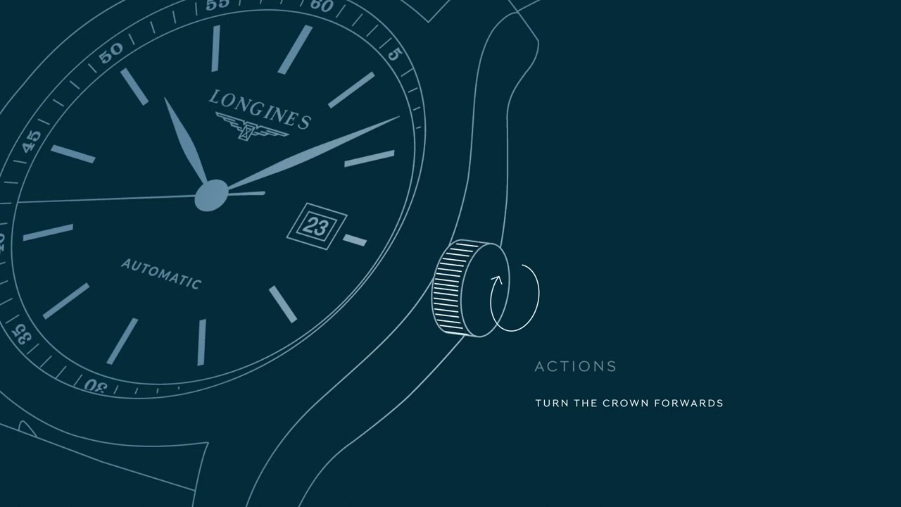 Longines User Guide - Instruction manual : 3 hands date