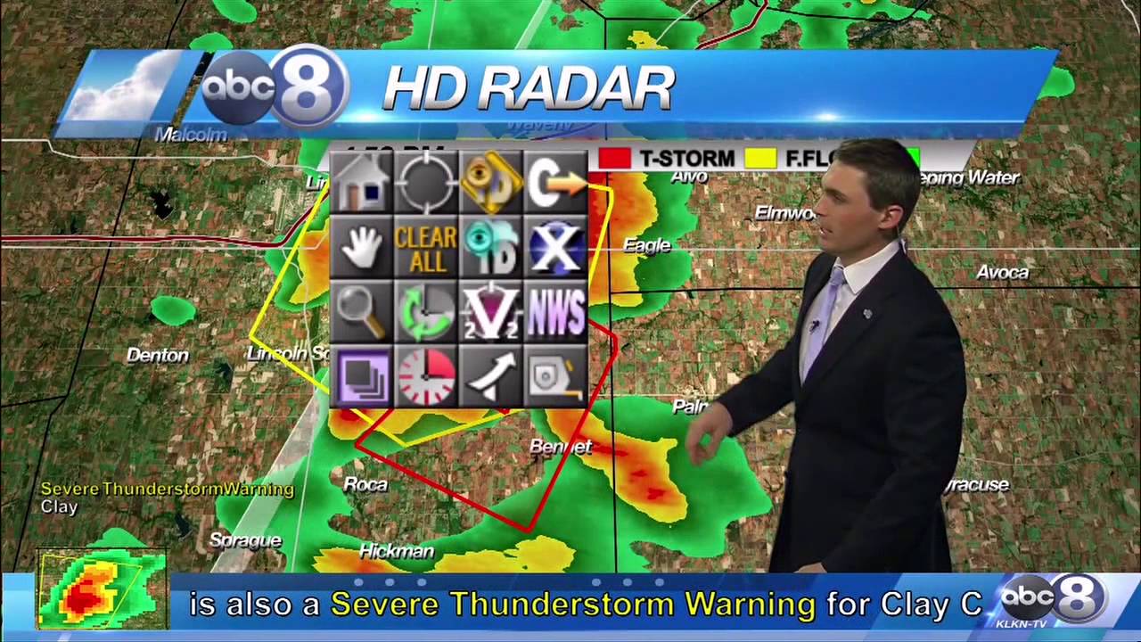 Lincoln Tornadoes Severe Coverage Clip 5-9-16