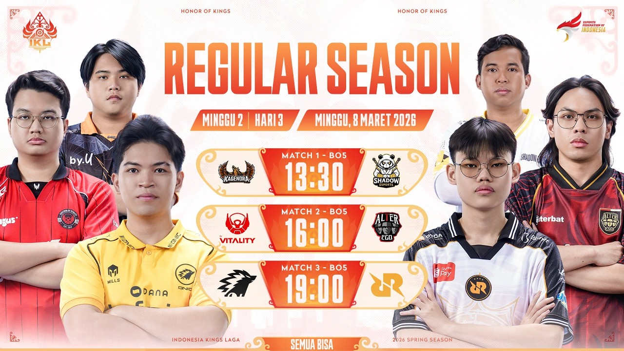 🔴 LIVE | IKL Spring 2026 | Regular Season Minggu 2 Hari 3