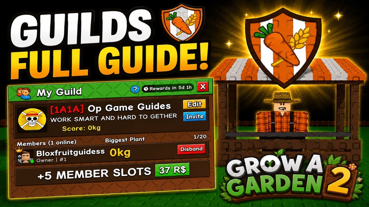 Full Guide To Guilds In Grow A Garden 2 | Roblox 