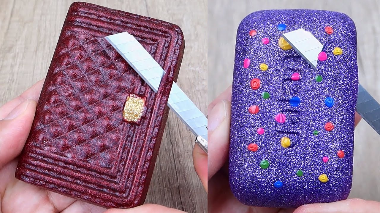 Relaxing Soap Cutting ASMR. Satisfying Soap and lipstick cutting. Corte de jab&oacute;n - 1060