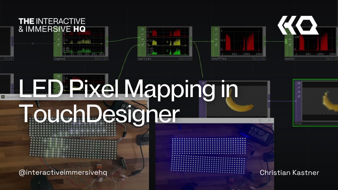 Светодиодное пиксельное отображение в TouchDesigner
