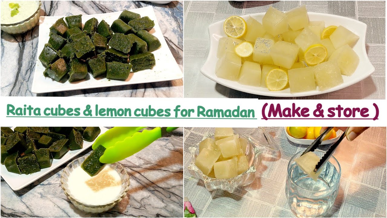 Ramadan preparation| Raita cubes| lemon cubes |Make & store | saba Mubasher