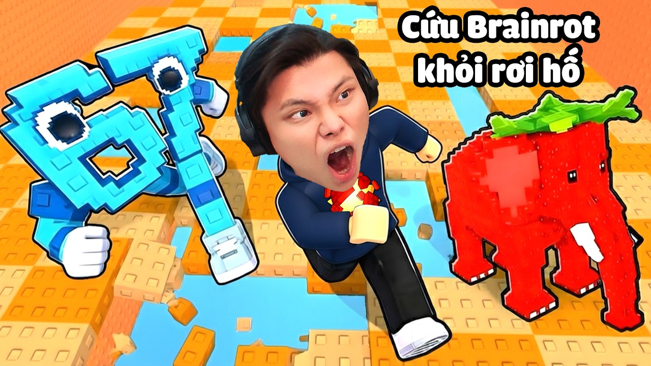 [ROBLOX] JayGray Giải Cứu Brainrot Khỏi Rơi Xuống Hố🤏😱Thử Thách Obby Nhặt SCP-067 KID Kiếm Tiền