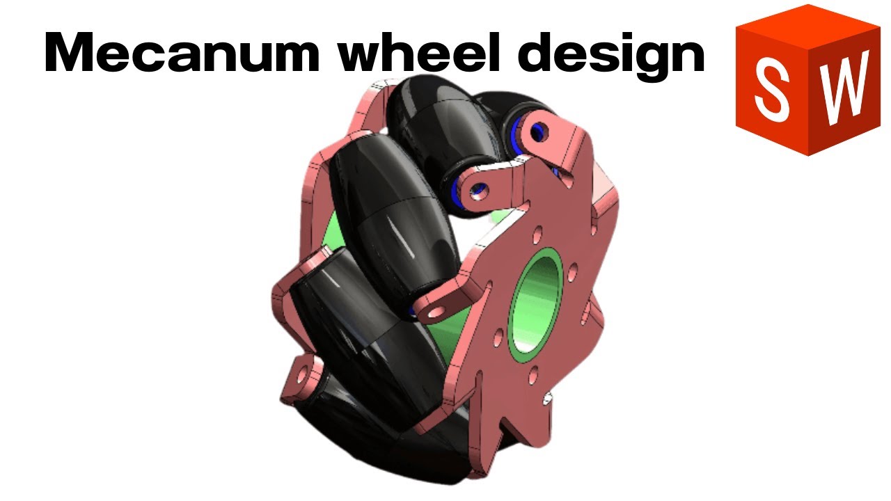 Mecanum wheel design  in Solidworks