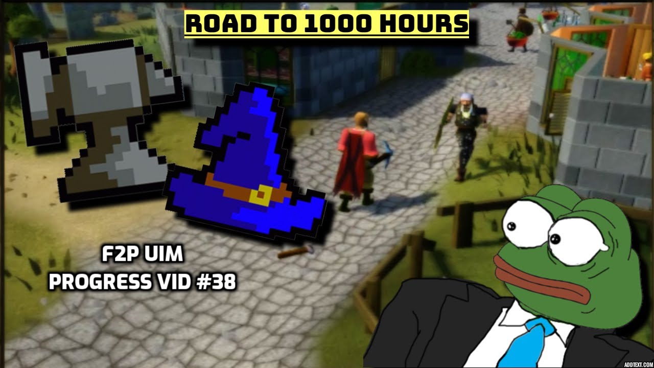 [osrs]F2P UIM Progress Vid #38 - WHAT 12 HOURS OF PROGRESS LOOKS LIKE..