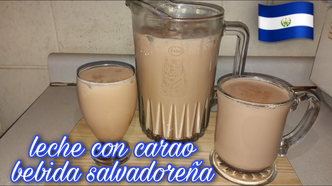 LECHE CON CARAO/ BEBIDA SALVADOREÑA