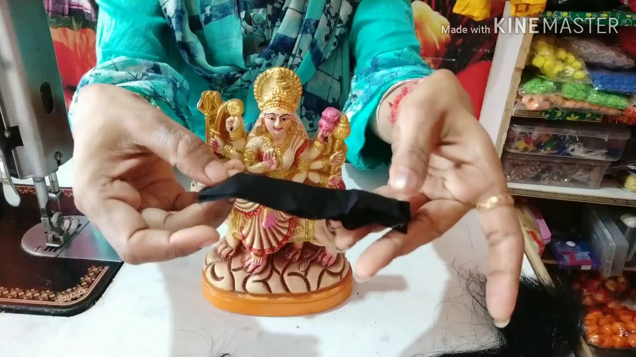 माता रानी के लिए हेयर विग कैसे बनाए